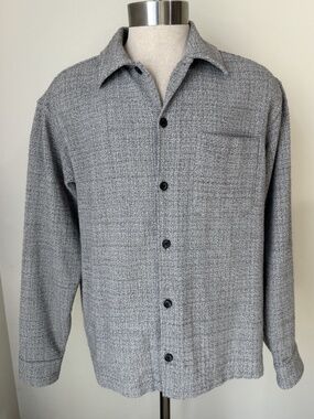 Samsoe Samsoe Castor X C Overshirt Stormy Gray Sz L Italian Fabric